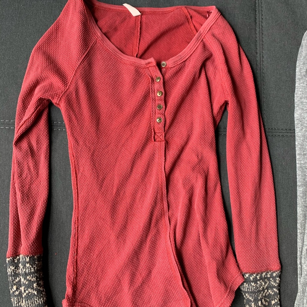 3 free people thermal shirts size small